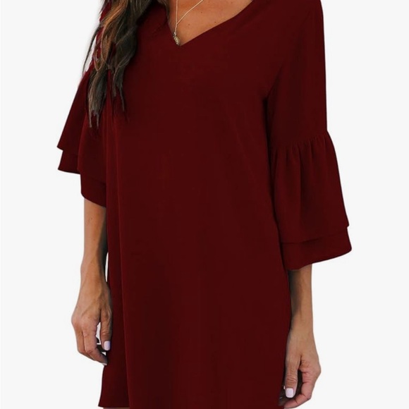 Wine Red Dress - Picture 2 of 7